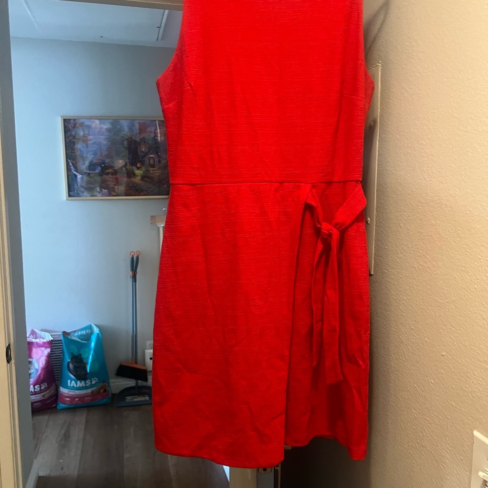 LOFT Vibrant Red Mini Dress